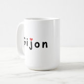 I Liebe Gijon Kaffeetasse (Vorderseite Links)