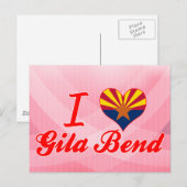 I Liebe Gila Bend, Arizona Postkarte (Vorne/Hinten)