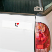 I Liebe-Gin Autoaufkleber (Auf Lkw)