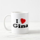 I Liebe Gina Kaffeetasse (Links)