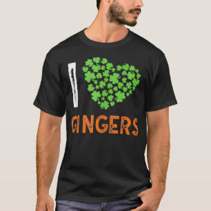I Liebe Ginger Funny I Liebe Redhead Geschenk Idee T-Shirt