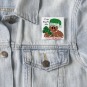 I Liebe Gingerbread Men Button (Beispiel)