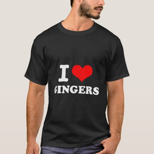 I Liebe Gingers - I Heart Gingers T-Shirt (Vorderseite)