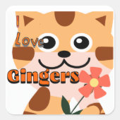 I Liebe Gingers Sticker Sheet (Vorderseite)