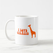 I Liebe Giraffe (Orange) Kaffeetasse (Links)