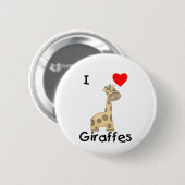 I Liebe-Giraffen (2) Button (Vorne & Hinten)