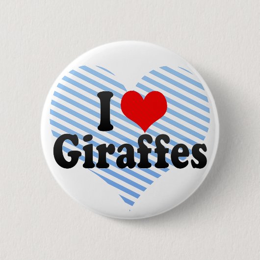 I Liebe-Giraffen Button (Vorderseite)