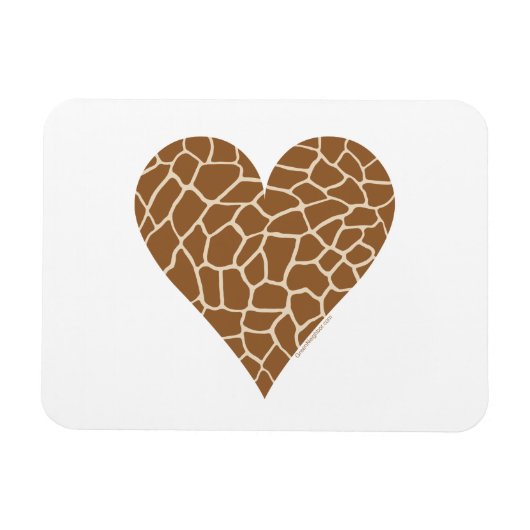 I Liebe Giraffen Magnet (Horizontal)