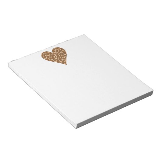 I Liebe Giraffen Notizblock (angewinkelt)