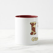 I Liebe Giraffen Tasse (Zentrum)
