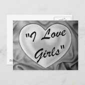 I Liebe Girls Postkarte (Vorne/Hinten)