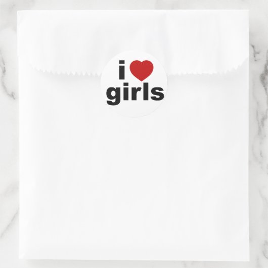 I Liebe Girls Sticker (Tasche)