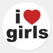 I Liebe Girls Sticker (Vorderseite)