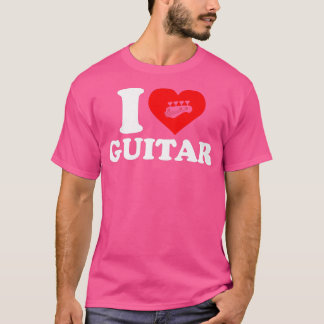 I Liebe Gitarre Funny Bass Gitarre646 T-Shirt