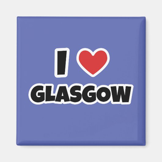 I Liebe Glasgow Magnet (Vorne)
