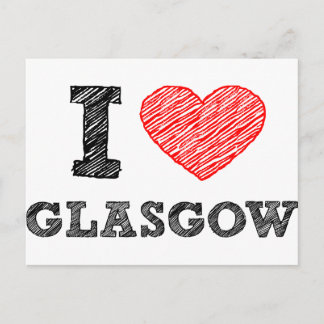I Liebe Glasgow Postkarte