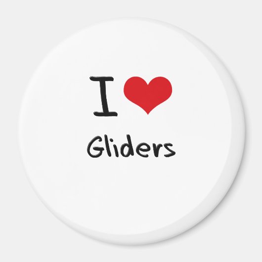 I Liebe Gliders Magnet (Vorne)