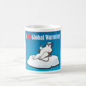 I Liebe-globale Erwärmung Kaffeetasse (Mittel)
