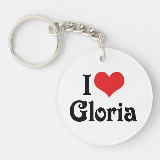 I Liebe Gloria Schlüsselanhänger (Vorderseite)