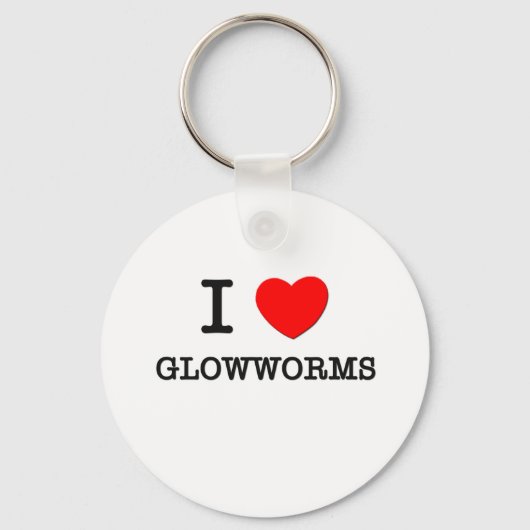 I Liebe Glowwürmer Schlüsselanhänger (Vorderseite)