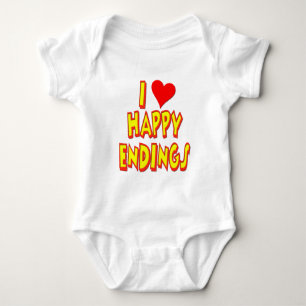 I Liebe-glückliche Enden Baby Strampler