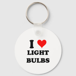 I Liebe-Glühlampen Schlüsselanhänger