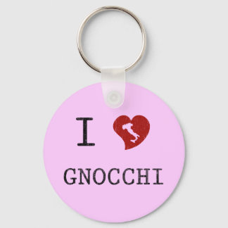 I Liebe Gnocchi Schlüsselanhänger