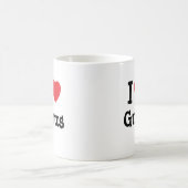 I Liebe Gnus herzcustom personalisiert Kaffeetasse (Mittel)