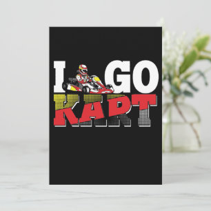 I Liebe Go Kart Racing Sportwagen Einladung