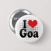 I Liebe Goa Button (Vorne & Hinten)