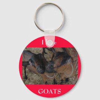 I LIEBE GOATS SCHLÜSSELANHÄNGER