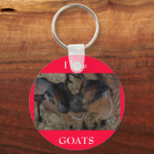 I LIEBE GOATS SCHLÜSSELANHÄNGER (Vorderseite)