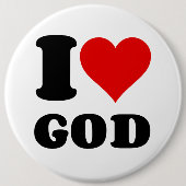 I LIEBE GOD BUTTON (Vorderseite)