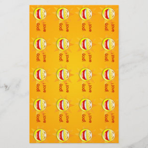 I Liebe God Sun Stationery Briefpapier