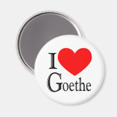 I Liebe Goethe Magnet (Vorderseite/Rückseite)