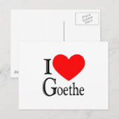 I Liebe Goethe Postkarte (Vorne/Hinten)