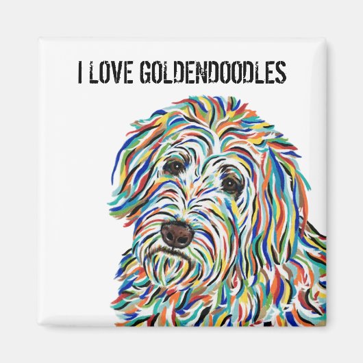 I Liebe Goldendoodles Magnet (Vorne)