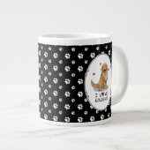 I Liebe Goldens I Liebe Golden Retrievers Niedlich Jumbo-Tasse (Vorderseite Rechts)