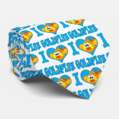 I Liebe Goldfisch Krawatte (Gerollt)
