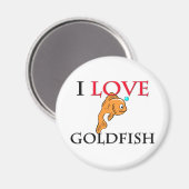 I Liebe Goldfish Magnet (Vorderseite/Rückseite)
