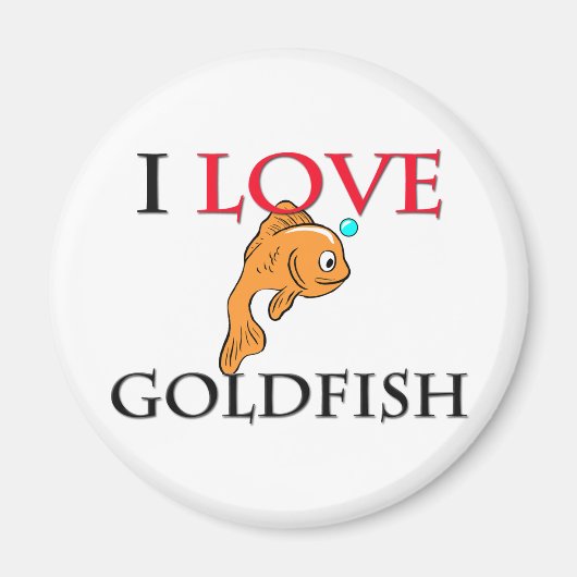 I Liebe Goldfish Magnet (Vorne)