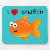 I Liebe Goldfish Mousepad (Vorne)