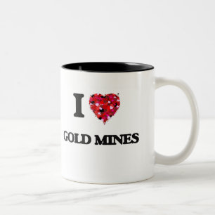 I Liebe-Goldminen Zweifarbige Tasse