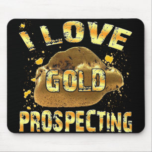 I Liebe-Goldprospektierung Mousepad