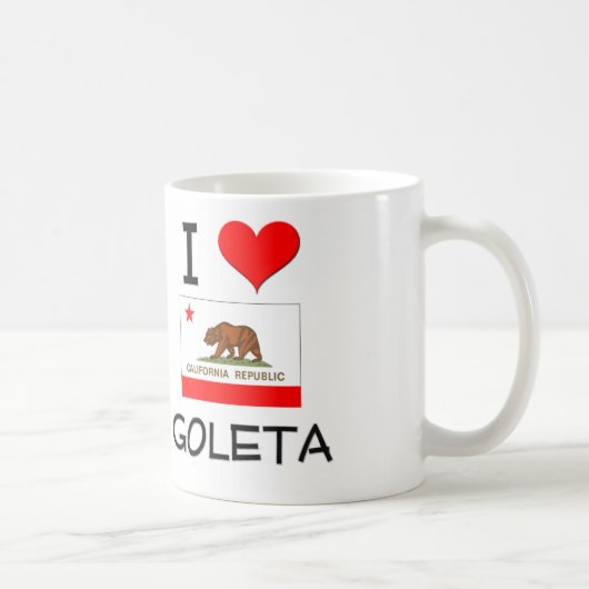 I Liebe GOLETA Kalifornien Kaffeetasse (Rechts)