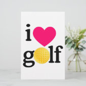 I Liebe Golf (Stehend Vorderseite)
