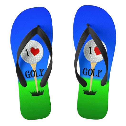 I Liebe Golf Badesandalen (Fußbett)