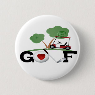 I Liebe Golf Button