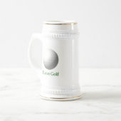 I Liebe-Golf-Entwurfs-Bier Stein Bierglas (Vorderseite Links)