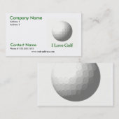 I Liebe-Golf-Geschäfts-Karte Visitenkarte (Vorne/Hinten)